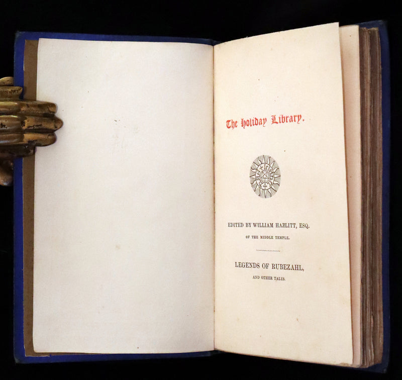 1845 Rare First Edition - Legends of Rubezahl, and Other Tales by Johann Karl August Musäus. Illustrated.