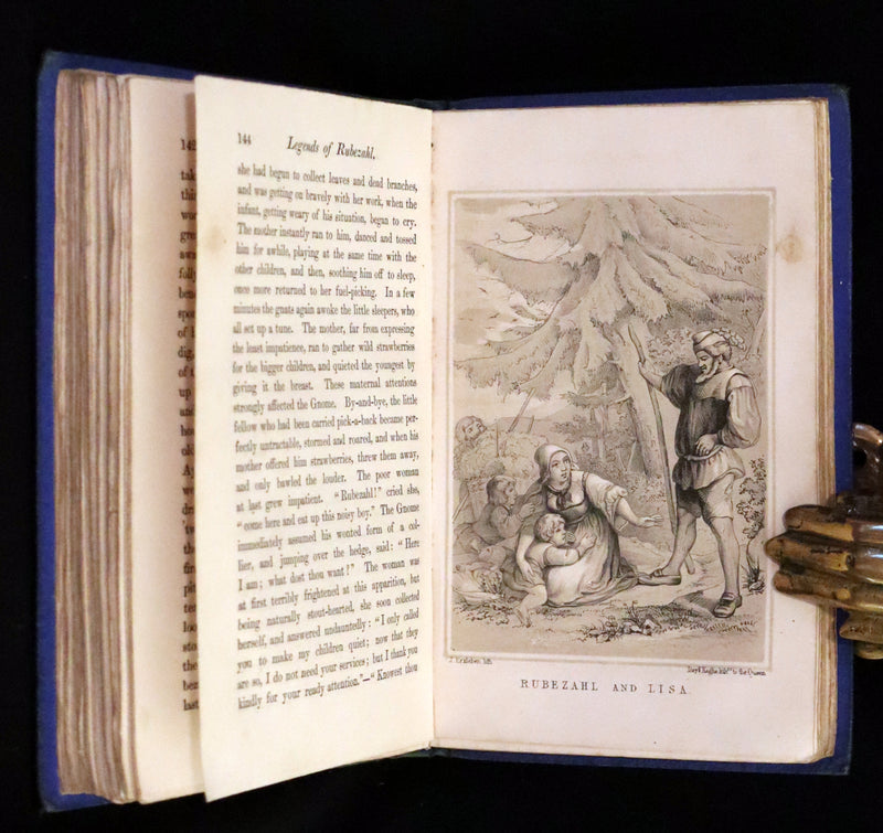 1845 Rare First Edition - Legends of Rubezahl, and Other Tales by Johann Karl August Musäus. Illustrated.
