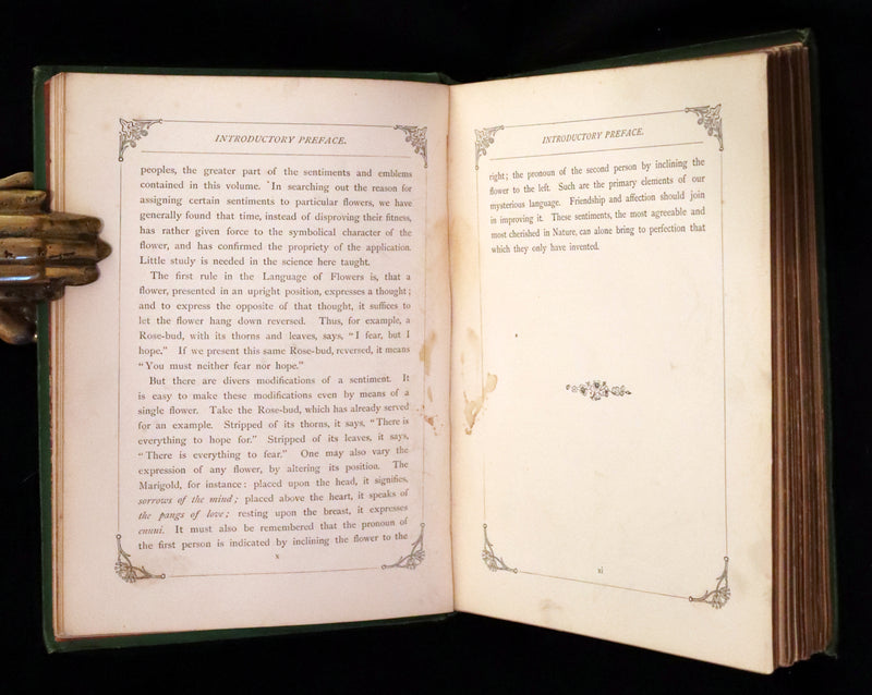 1869 Scarce Floriography 1stED - The Language of Flowers or Floral Emblems by Robert Tyas. Color Illustrated.