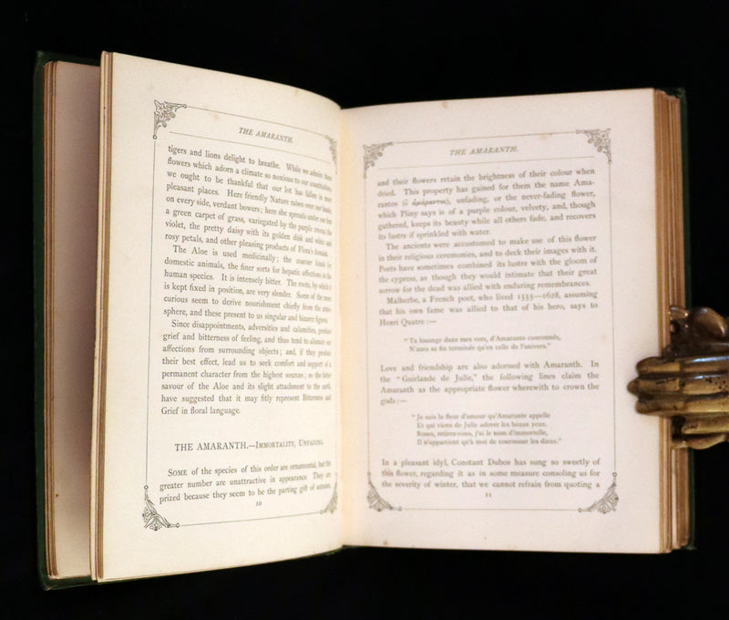 1869 Scarce Floriography 1stED - The Language of Flowers or Floral Emblems by Robert Tyas. Color Illustrated.