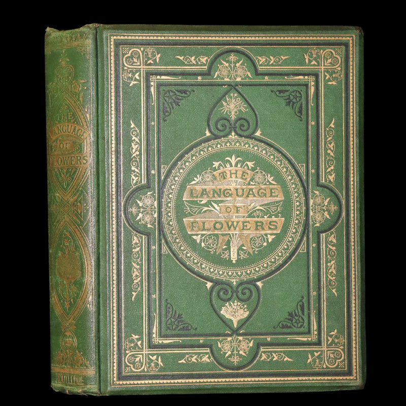 1869 Scarce Floriography 1stED - The Language of Flowers or Floral Emblems by Robert Tyas. Color Illustrated.