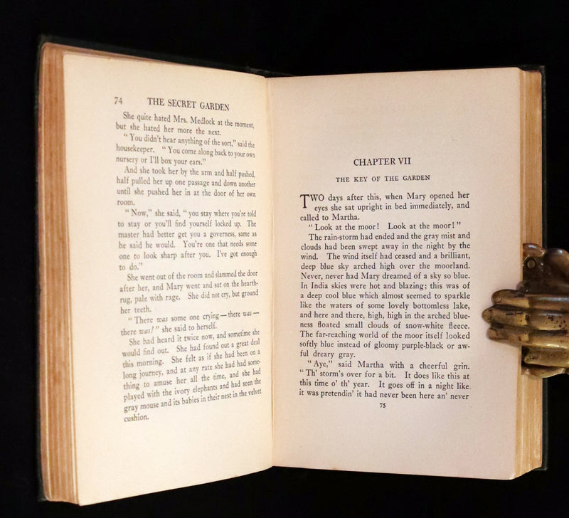 1911 Rare Second Edition Book - The Secret Garden by Frances Hodgson Burnett Illustrated by Maria Louise Kirk.