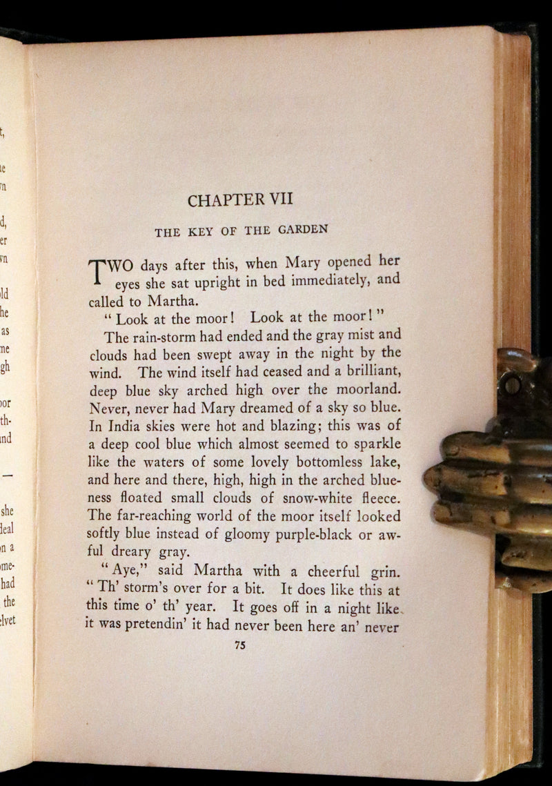 1911 Rare Second Edition Book - The Secret Garden by Frances Hodgson Burnett Illustrated by Maria Louise Kirk.