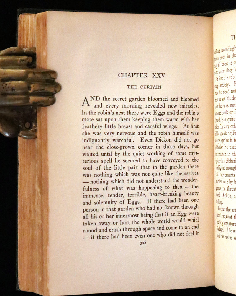 1911 Rare Second Edition Book - The Secret Garden by Frances Hodgson Burnett Illustrated by Maria Louise Kirk.