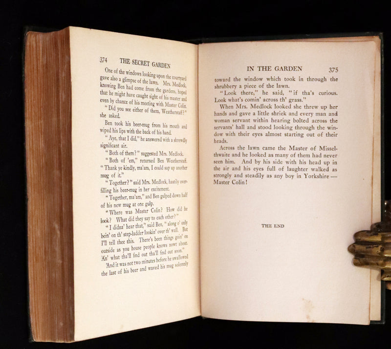 1911 Rare Second Edition Book - The Secret Garden by Frances Hodgson Burnett Illustrated by Maria Louise Kirk.