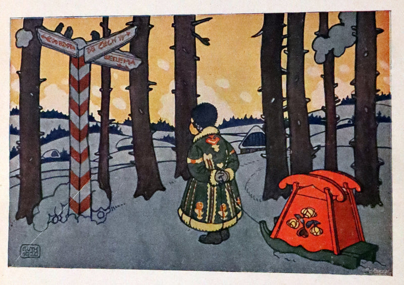 1929 Rare First Edition - Little Christmas or How the Toys Come Illustrated by Zdenek Guth.
