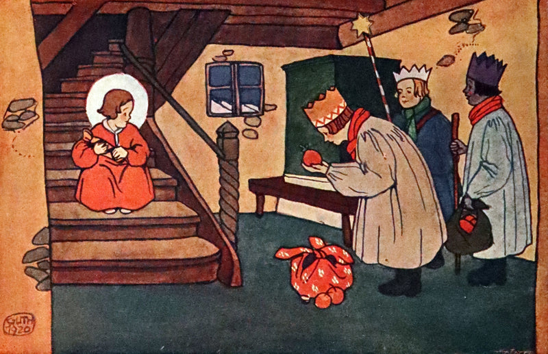 1929 Rare First Edition - Little Christmas or How the Toys Come Illustrated by Zdenek Guth.