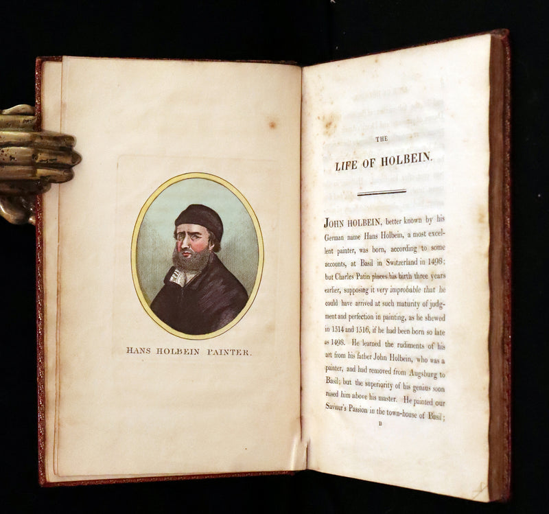 1816 Scarce Book -The Dance of Death, Danse Macabre by Hans Holbein, Color illustrated.