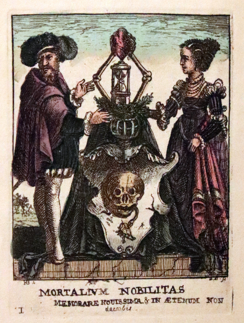 1816 Scarce Book -The Dance of Death, Danse Macabre by Hans Holbein, Color illustrated.