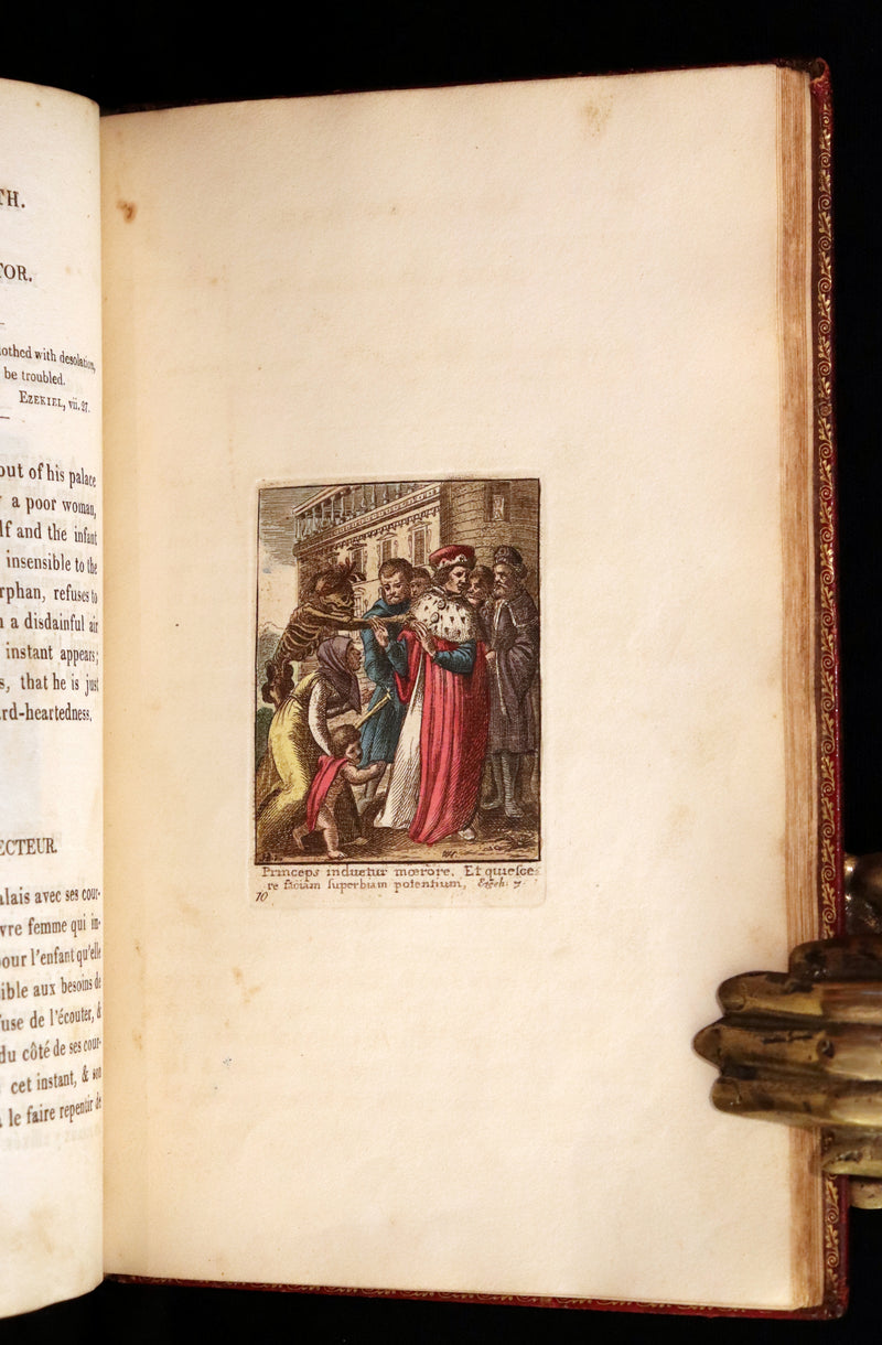 1816 Scarce Book -The Dance of Death, Danse Macabre by Hans Holbein, Color illustrated.