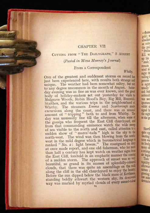 1913 Rare Edition - DRACULA by Bram Stoker, a Gothic Vampire Story.