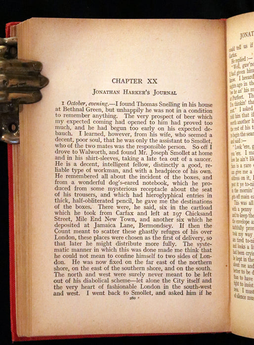 1913 Rare Edition - DRACULA by Bram Stoker, a Gothic Vampire Story.