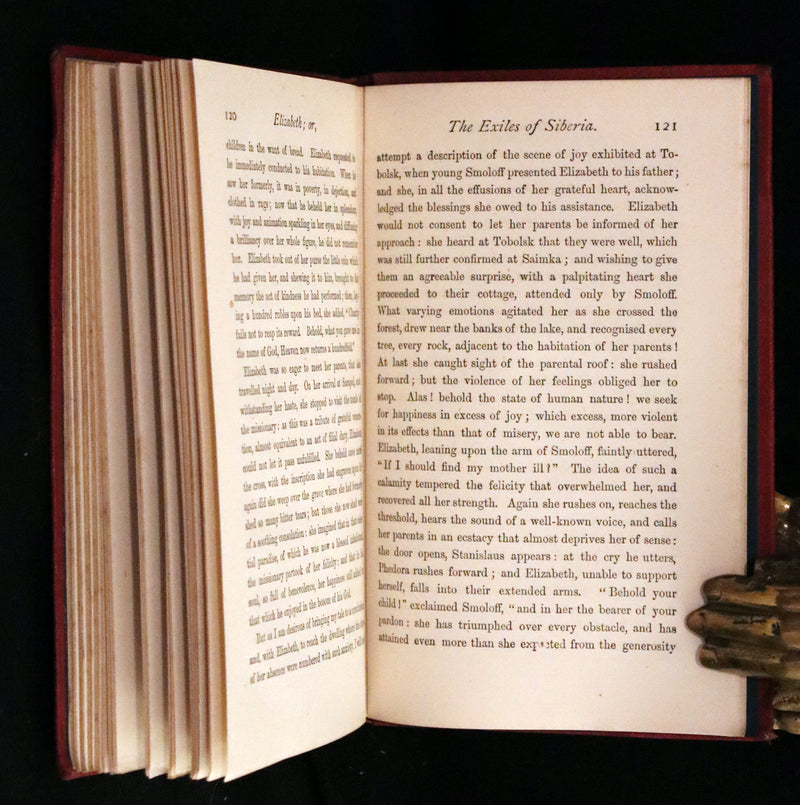 1874 Rare Edition - ELIZABETH, or, The EXILES OF SIBERIA. A Tale, by Madame Cottin.