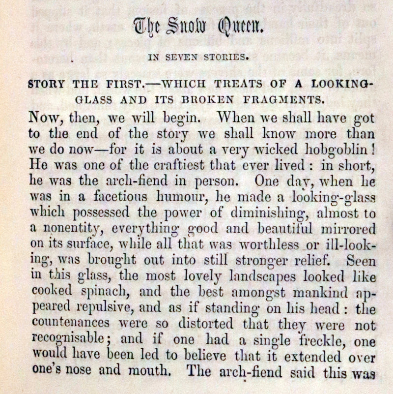 1866 Rare Madame de Chatelain translation - Tales and Fairy Stories by Hans Christian Andersen.