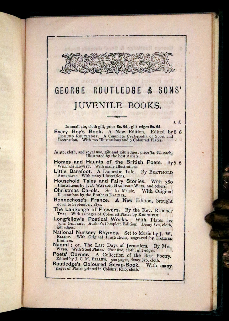 1866 Rare Madame de Chatelain translation - Tales and Fairy Stories by Hans Christian Andersen.