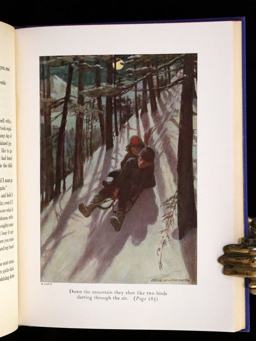 1922 Rare Book - HEIDI by Johanna Spyri illustrated in color by Jessie Willcox Smith.