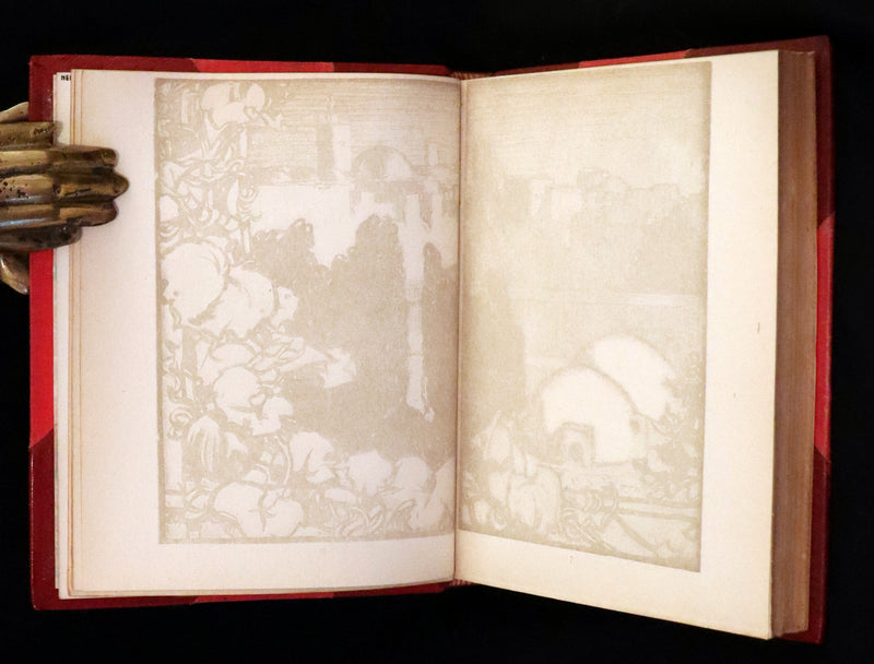 1920 Nice Bayntun Binding - Rubaiyat of Omar Khayyam wonderfully Illustrated by Frank Brangwyn.