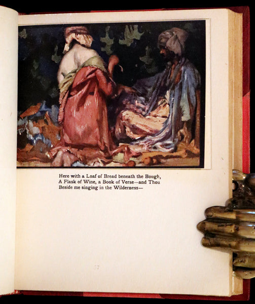 1920 Nice Bayntun Binding - Rubaiyat of Omar Khayyam wonderfully Illustrated by Frank Brangwyn.