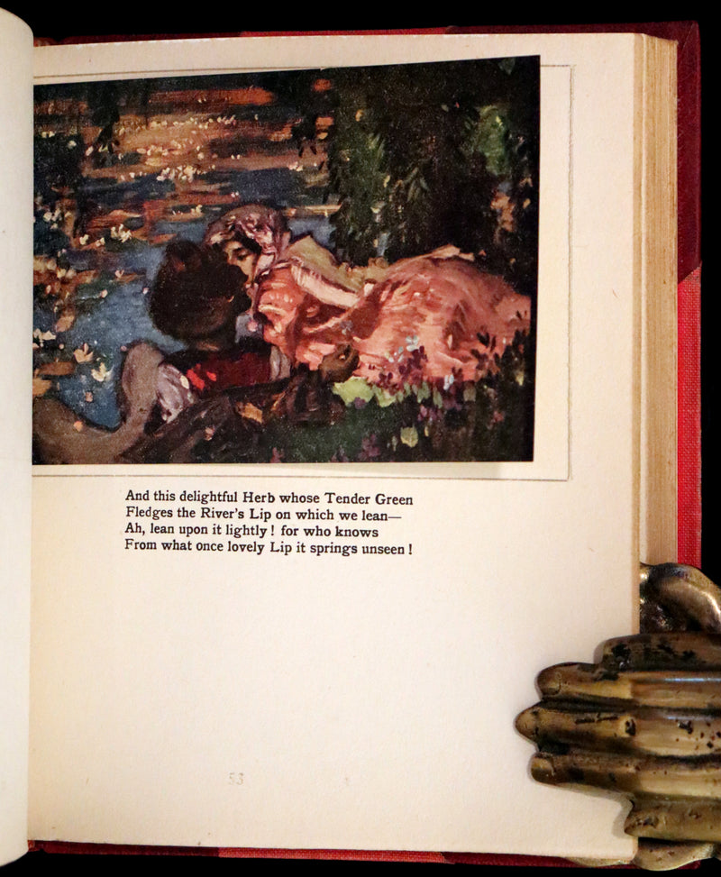 1920 Nice Bayntun Binding - Rubaiyat of Omar Khayyam wonderfully Illustrated by Frank Brangwyn.