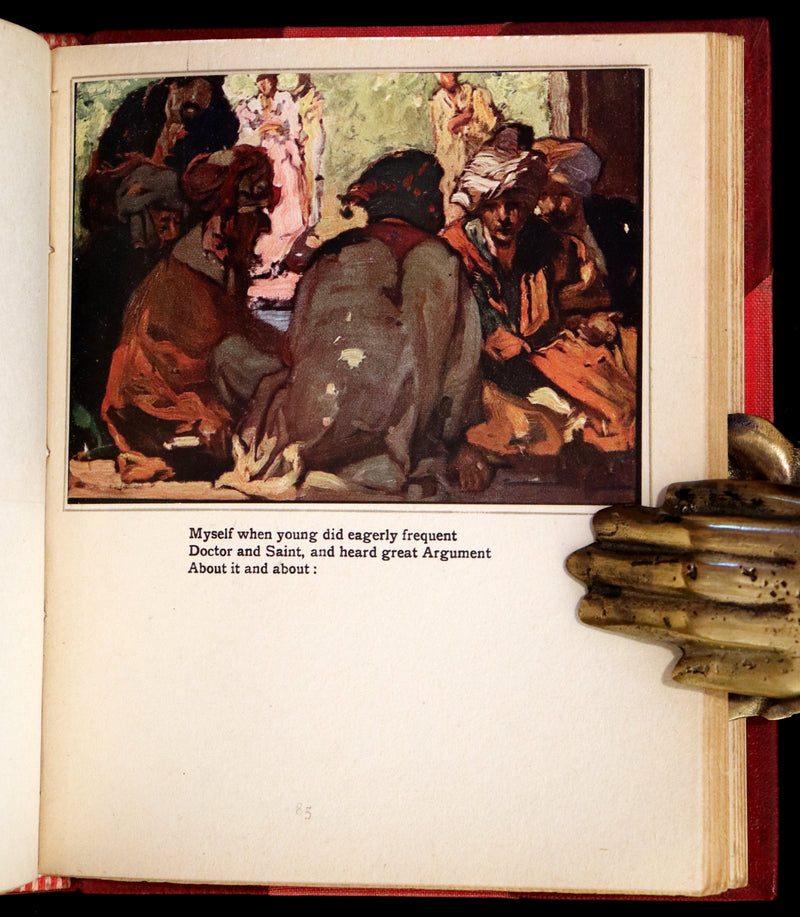 1920 Rare book in Bayntun Binding - Rubaiyat of Omar Khayyam wonderfully Illustrated by Frank Brangwyn.