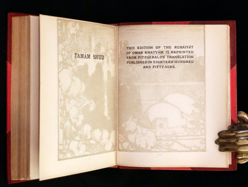 1920 Rare book in Bayntun Binding - Rubaiyat of Omar Khayyam wonderfully Illustrated by Frank Brangwyn.