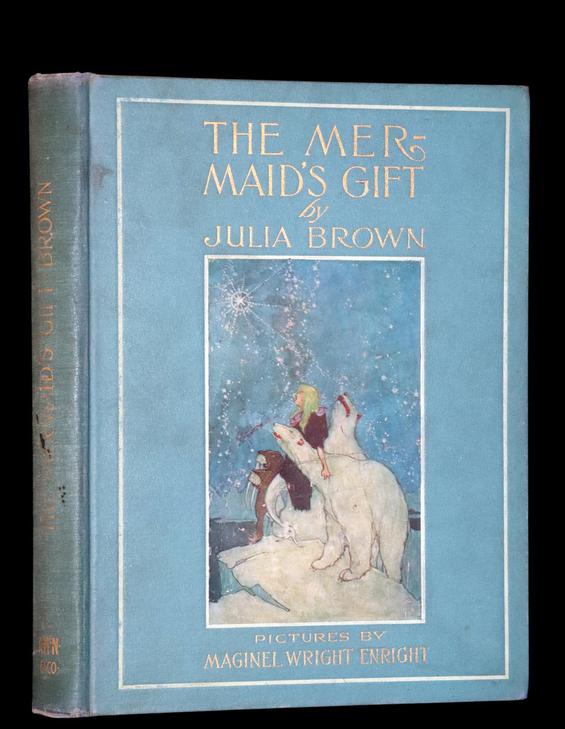 1912 Rare First Edition - The Mermaid's Gift by Julia Brown illustrated by Maginel Wright Enright + 2 Letters by the Author.