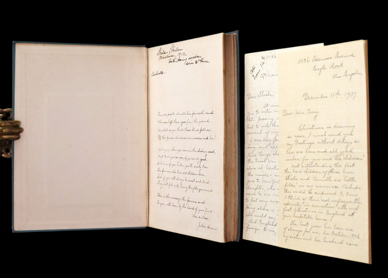 1912 Rare First Edition - The Mermaid's Gift by Julia Brown illustrated by Maginel Wright Enright + 2 Letters by the Author.