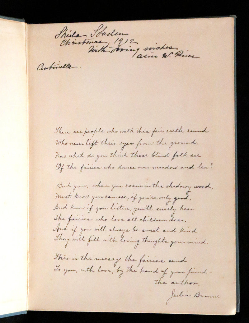 1912 Rare First Edition - The Mermaid's Gift by Julia Brown illustrated by Maginel Wright Enright + 2 Letters by the Author.