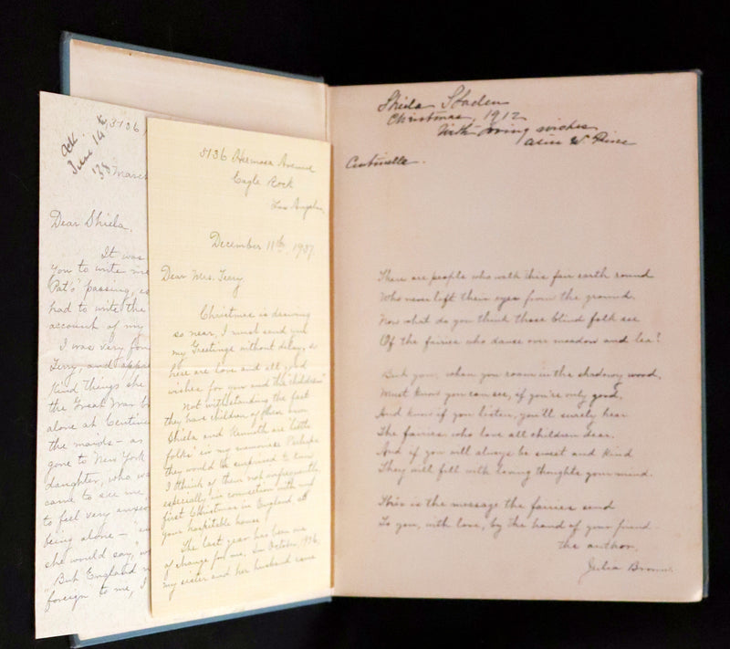 1912 Rare First Edition - The Mermaid's Gift by Julia Brown illustrated by Maginel Wright Enright + 2 Letters by the Author.