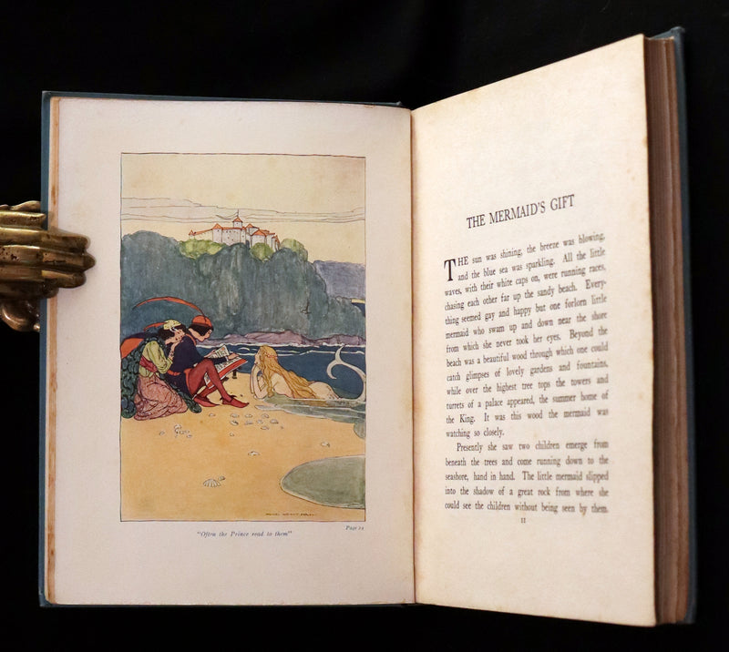 1912 Rare First Edition - The Mermaid's Gift by Julia Brown illustrated by Maginel Wright Enright + 2 Letters by the Author.