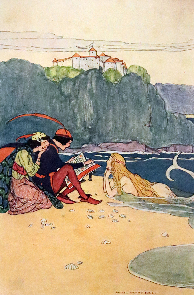 1912 Rare First Edition - The Mermaid's Gift by Julia Brown illustrated by Maginel Wright Enright + 2 Letters by the Author.