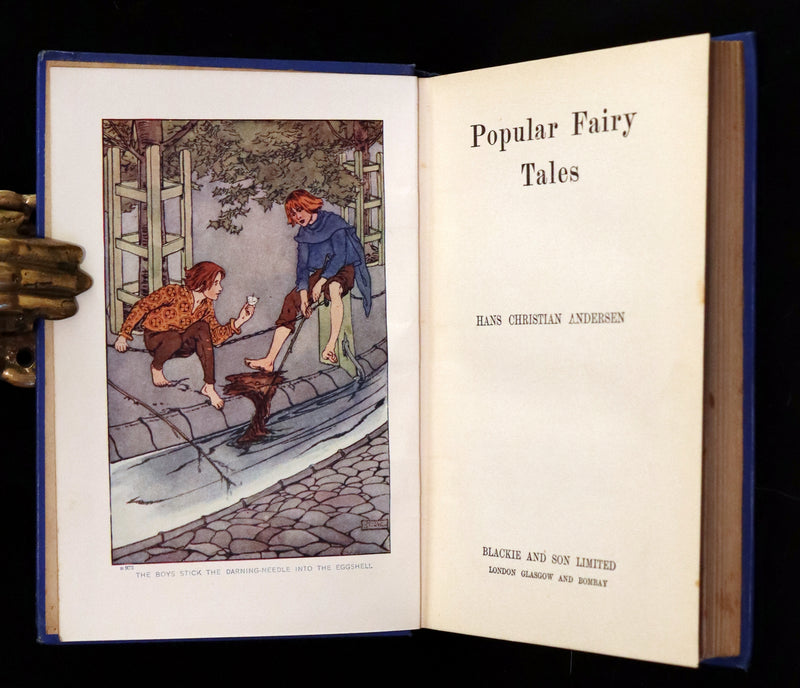 1910 Scarce Book - Popular FAIRY TALES of Hans Christian Andersen illustrated by Helen Stratton.