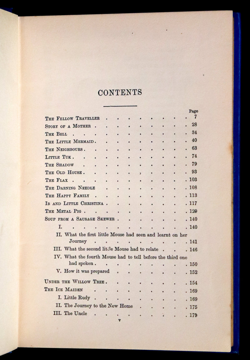 1910 Scarce Book - Popular FAIRY TALES of Hans Christian Andersen illustrated by Helen Stratton.