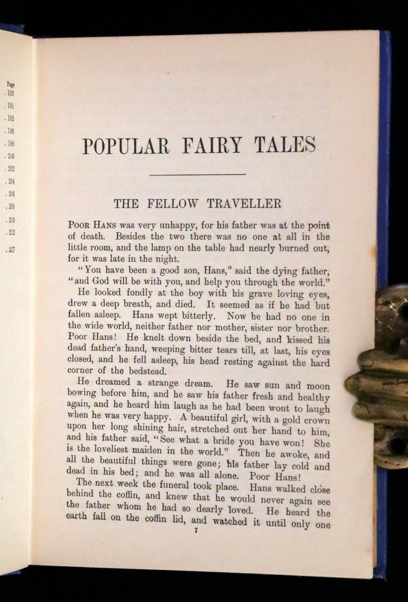 1910 Scarce Book - Popular FAIRY TALES of Hans Christian Andersen illustrated by Helen Stratton.