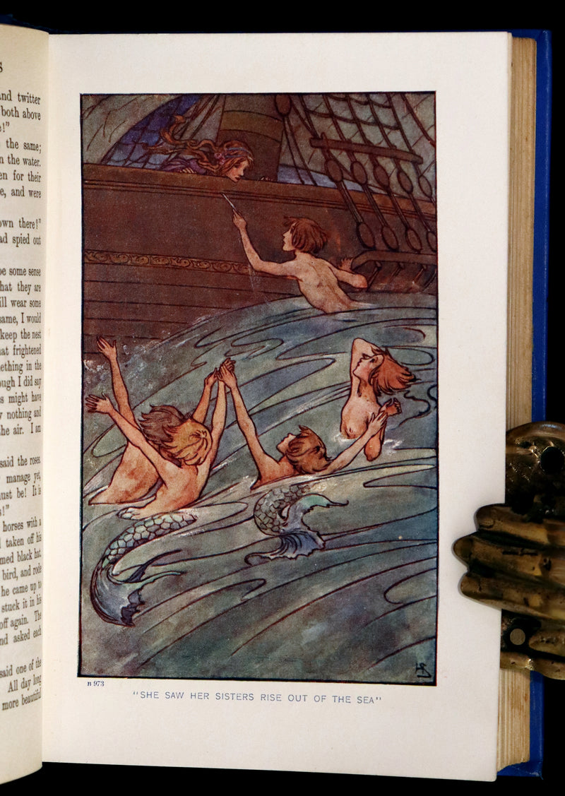 1910 Scarce Book - Popular FAIRY TALES of Hans Christian Andersen illustrated by Helen Stratton.