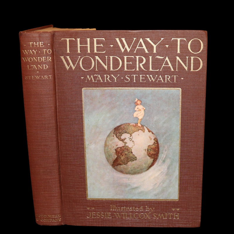 1917 Rare First Edition - The Way to Wonderland illustrated by Jessie Willcox Smith.