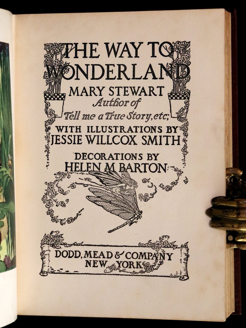 1917 Rare First Edition - The Way to Wonderland illustrated by Jessie Willcox Smith.