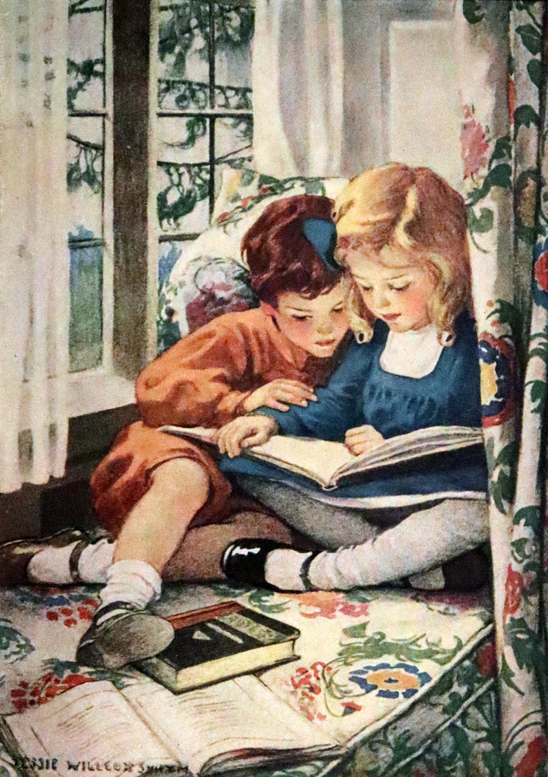 1917 Rare First Edition - The Way to Wonderland illustrated by Jessie Willcox Smith.