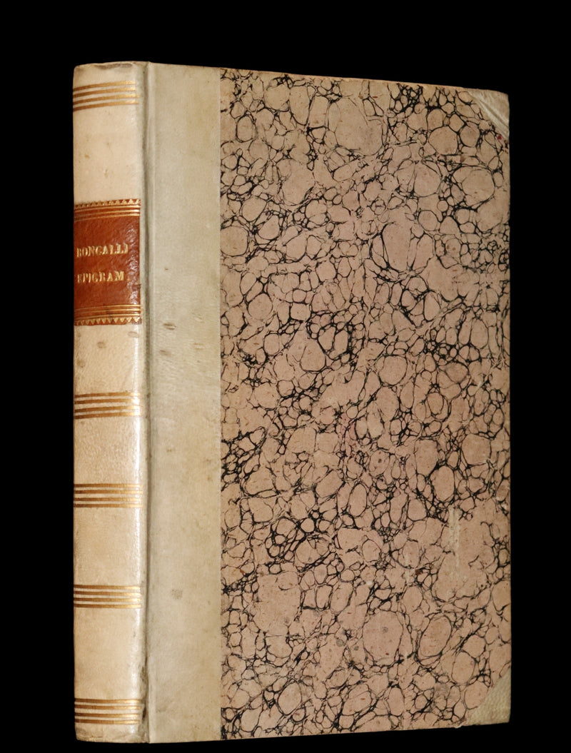 1801 Rare Italian Book - Epigrams of Count Roncalli - Epigrammi Del Conte Roncalli.