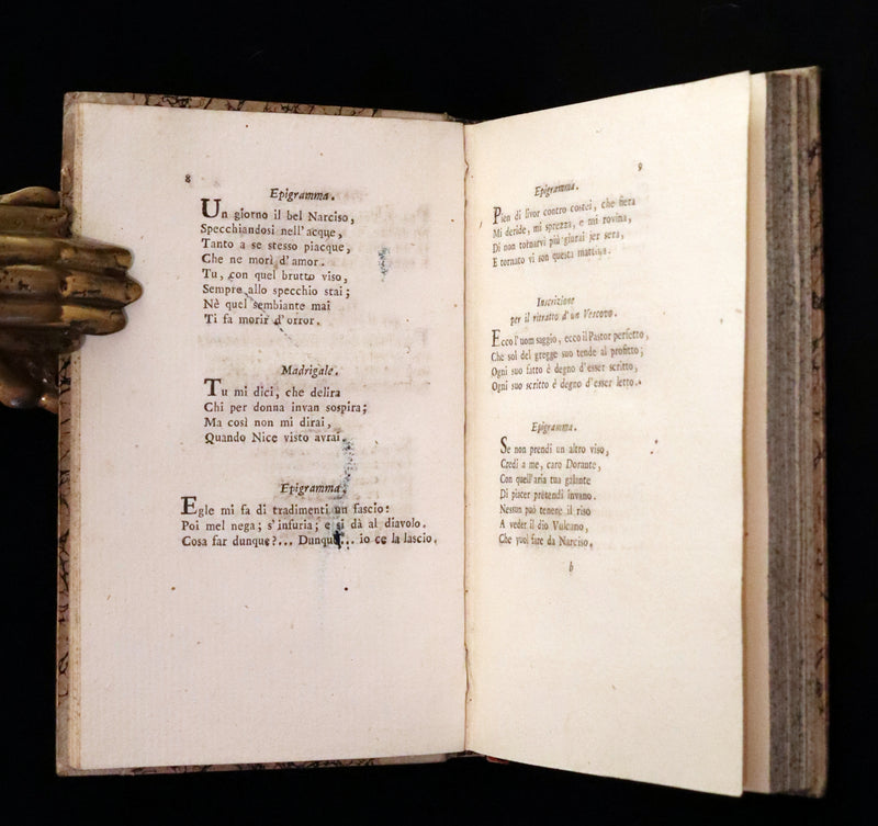 1801 Rare Italian Book - Epigrams of Count Roncalli - Epigrammi Del Conte Roncalli.