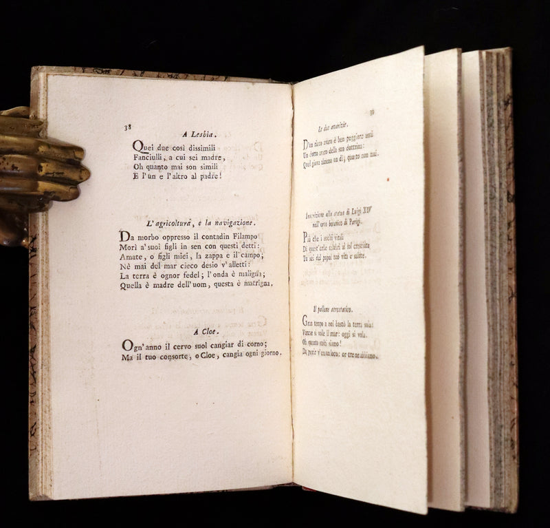 1801 Rare Italian Book - Epigrams of Count Roncalli - Epigrammi Del Conte Roncalli.