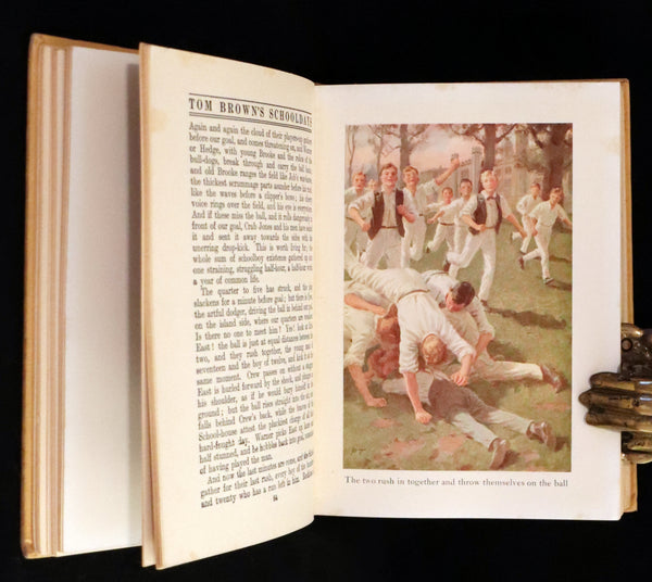 1923 Rare George W. Jacobs Edition - Tom Brown's School Days illustrated by Percy Tarrant.