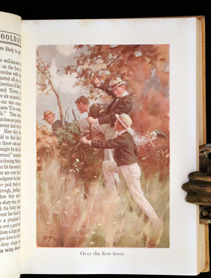 1923 Rare George W. Jacobs Edition - Tom Brown's School Days illustrated by Percy Tarrant.