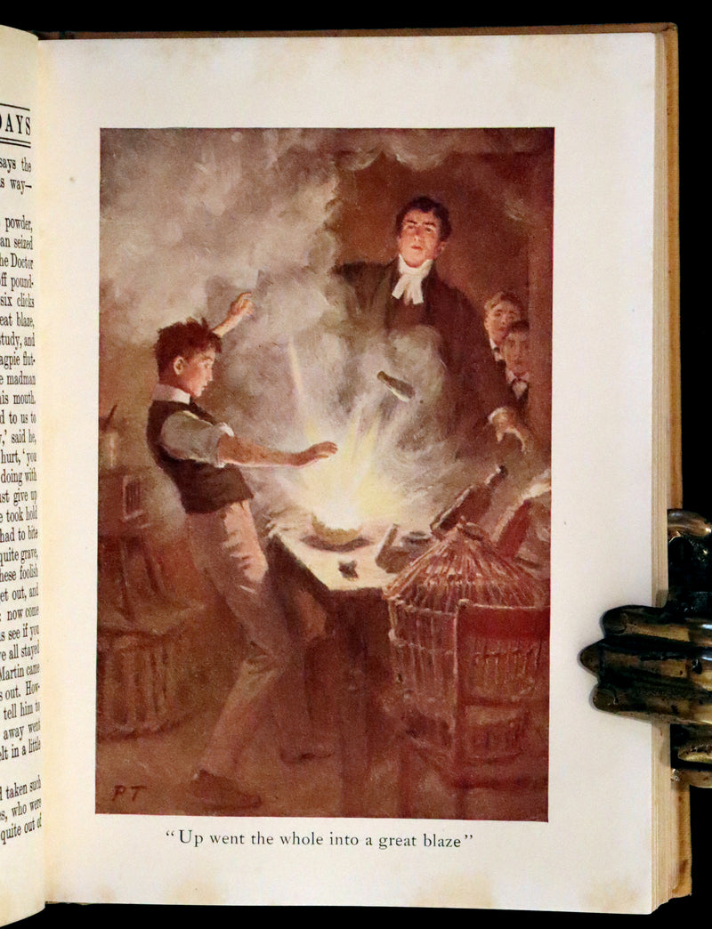 1923 Rare George W. Jacobs Edition - Tom Brown's School Days illustrated by Percy Tarrant.