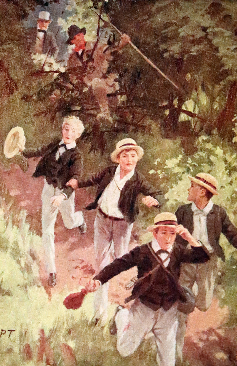 1923 Rare George W. Jacobs Edition - Tom Brown's School Days illustrated by Percy Tarrant.