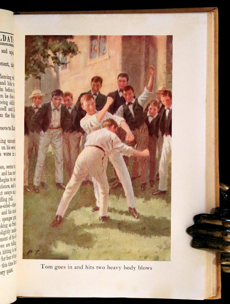 1923 Rare George W. Jacobs Edition - Tom Brown's School Days illustrated by Percy Tarrant.