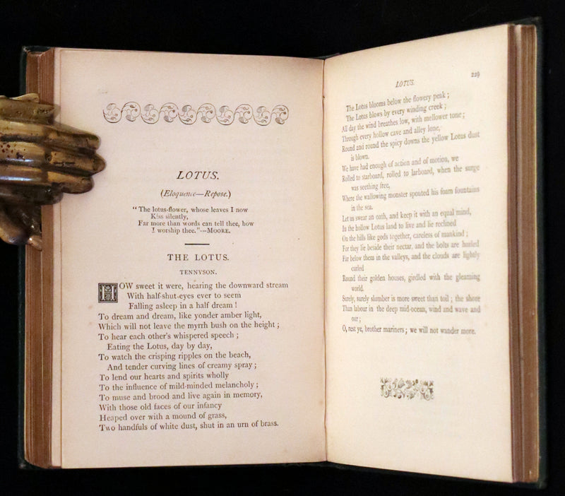 1880 Scarce Floriography Book ~ The Language of Flowers Including Floral Poetry Illustrated.