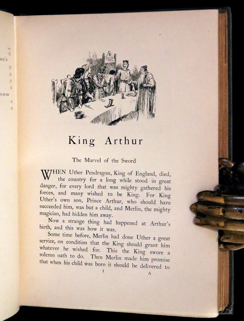 1900 Rare First Edition - The Book of King Arthur and his Noble Knights Illustrated by A. G. Walker.