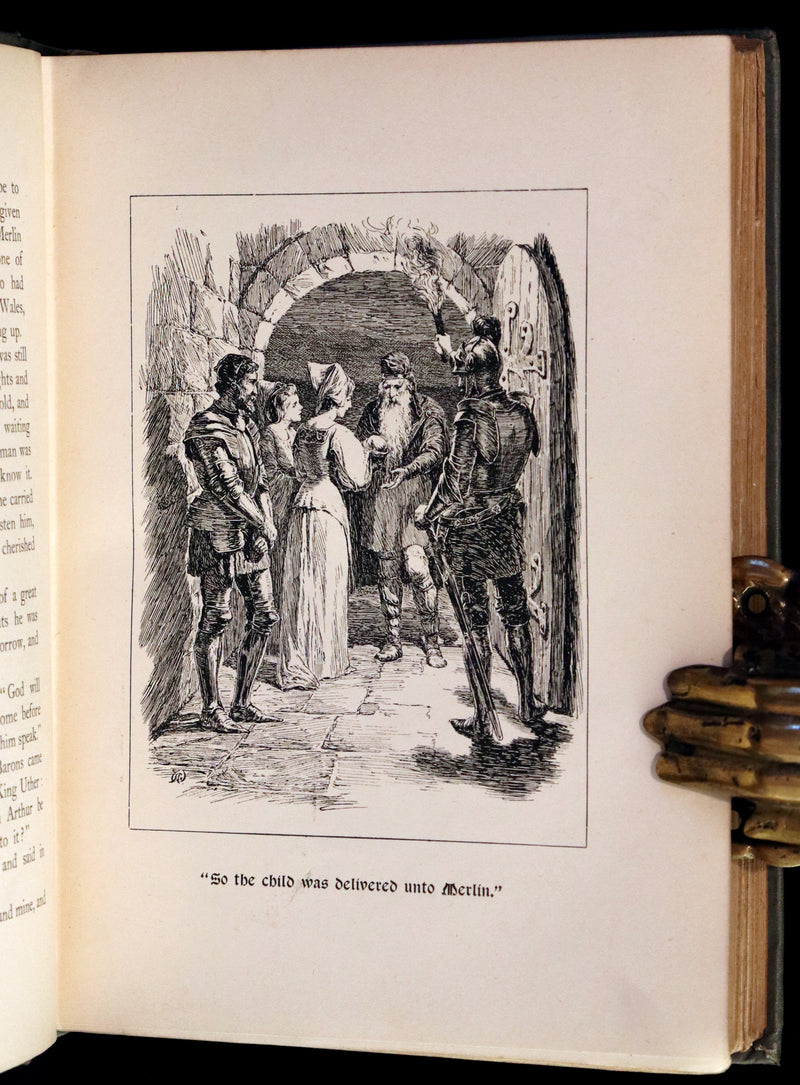 1900 Rare First Edition - The Book of King Arthur and his Noble Knights Illustrated by A. G. Walker.