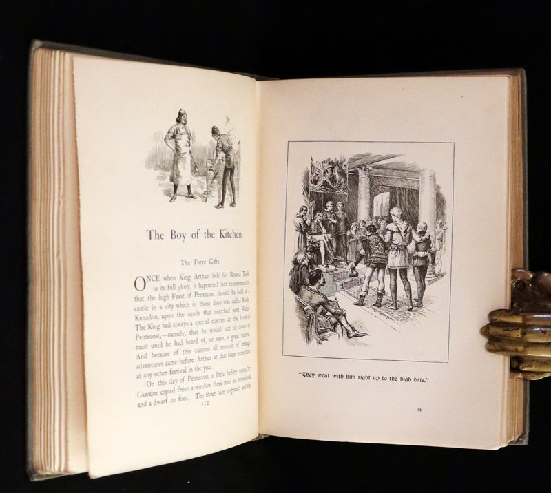 1900 Rare First Edition - The Book of King Arthur and his Noble Knights Illustrated by A. G. Walker.